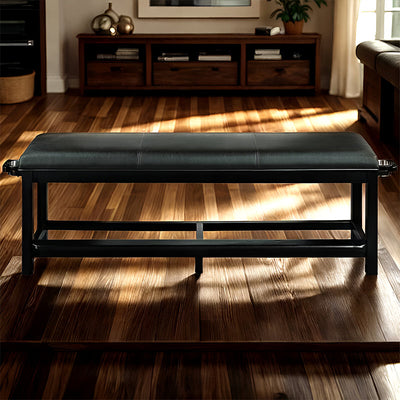 RAM Game Room Spectator Storage Bench - Black