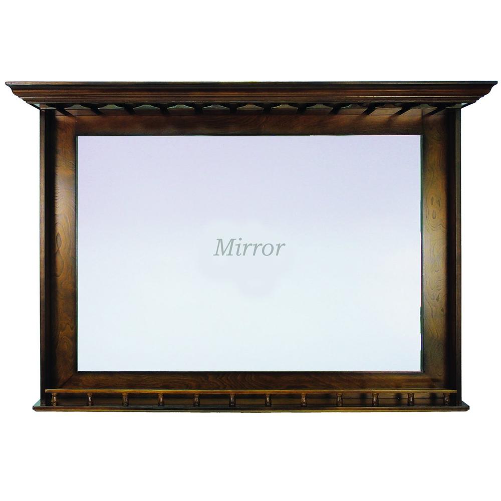 RAM Game Room Bar Mirror - Chestnut