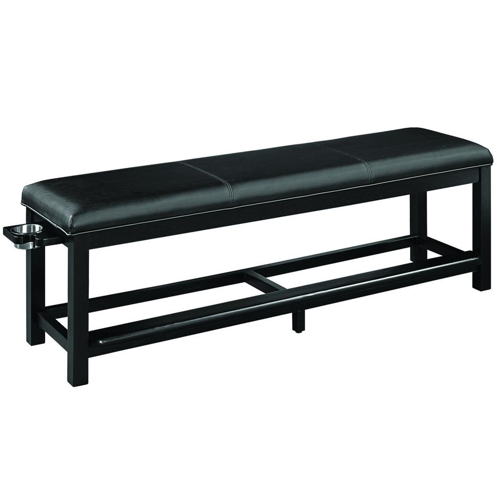 RAM Game Room Spectator Storage Bench - Black