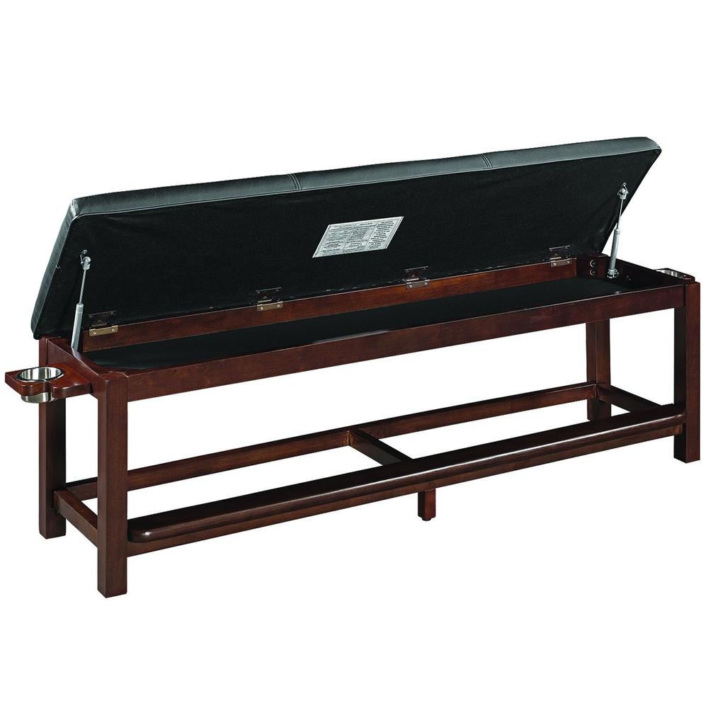 RAM Game Room Spectator Storage Bench - Cappuccino