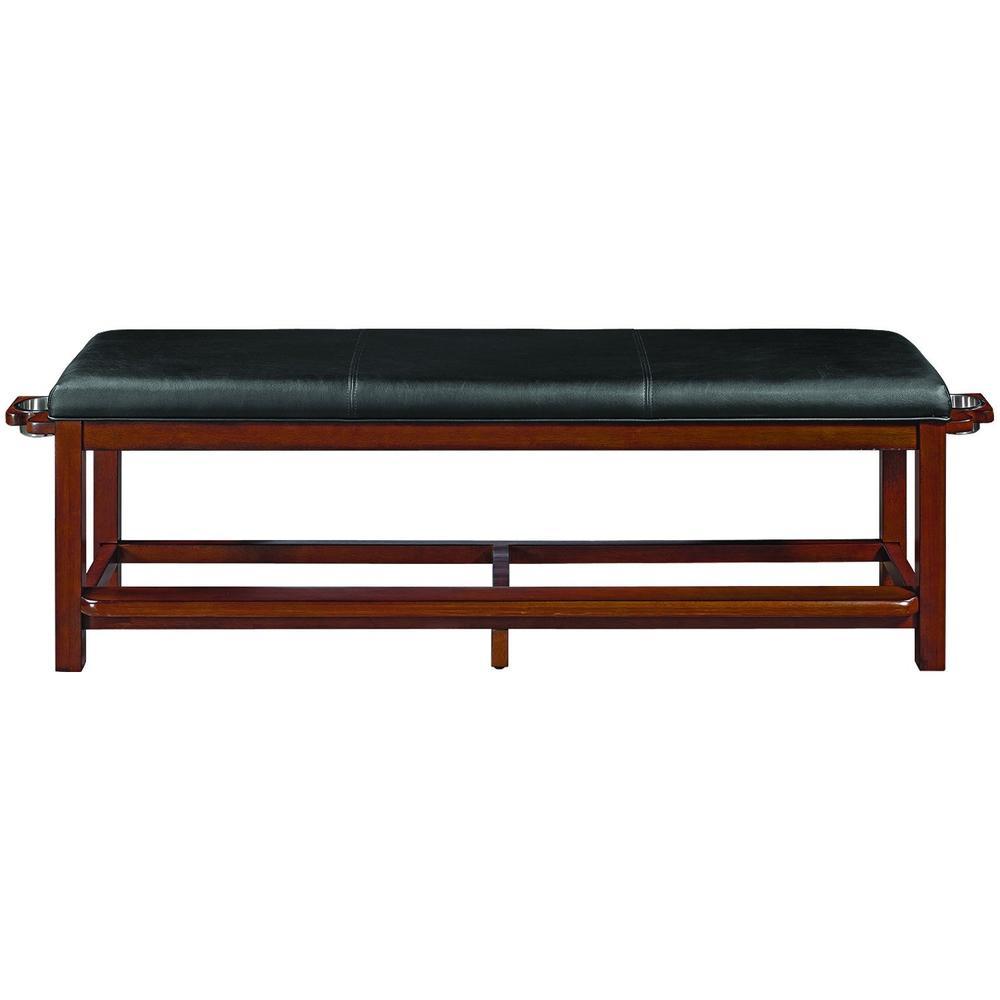 RAM Game Room Spectator Storage Bench - Chestnut