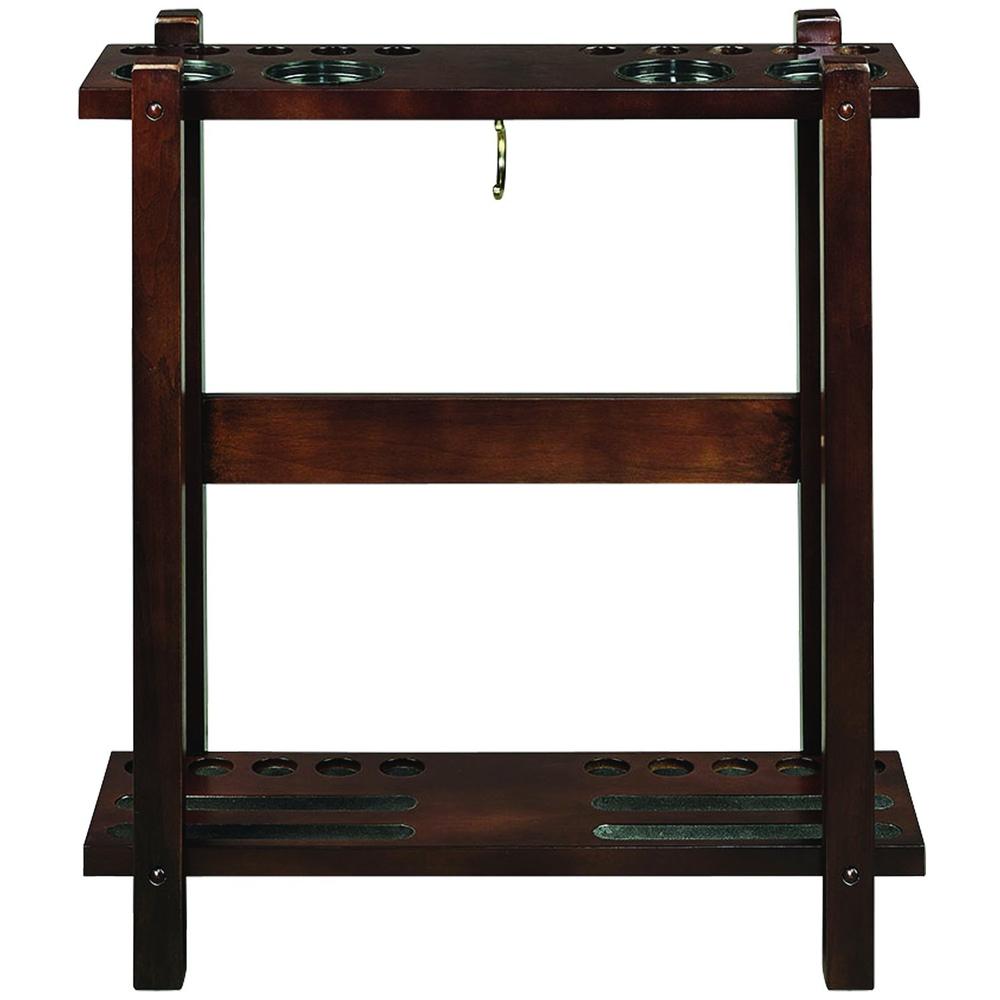 RAM Game Room Straight Floor Cue Rack - Cappuccino