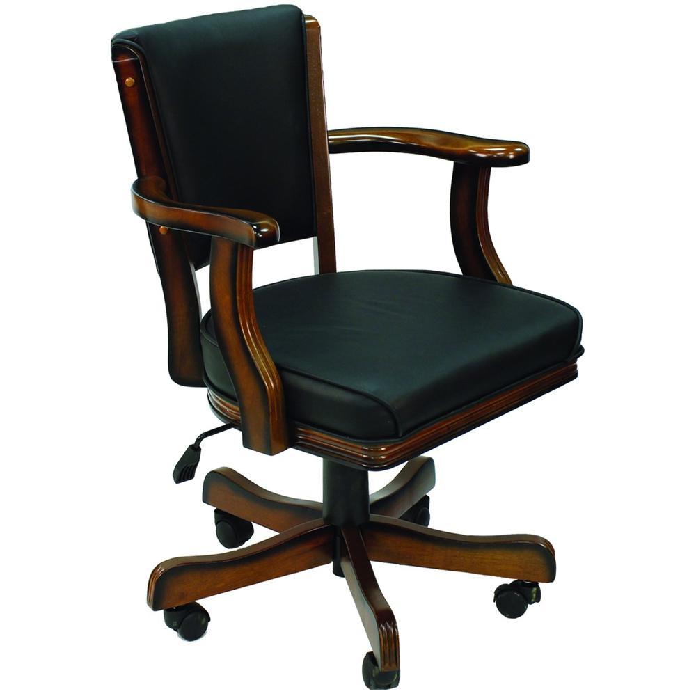 RAM Game Room Swivel Game Chair - Chestnut