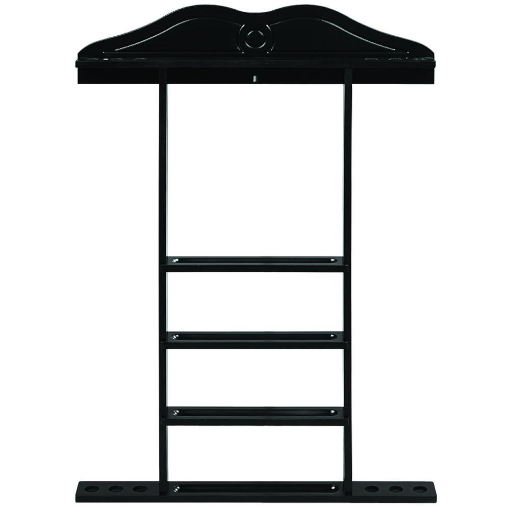 RAM Game Room Wall Cue Rack - Black